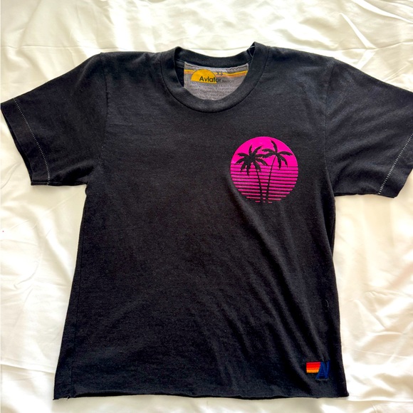 Aviator Nation - Palm Tree Festival (Hamptons) Boyfriend Tee - Picture 1 of 2
